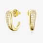Swarovski Classical 18ct Yellow Gold Round Cut Hoop Earrings 5745020