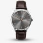 Sekonda Mens Grey Dial Brown Leather Strap Watch 1685