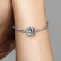 PANDORA Silver March Birthstone Eternity Circle Charm 790065C09