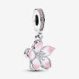 PANDORA Silver Pink Cherry Blossom Dangle Charm 790667C01