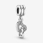 PANDORA Silver Interlocking Hearts Dangle Charm 791242CZ