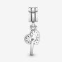 PANDORA Silver Interlocking Hearts Dangle Charm 791242CZ