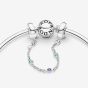 PANDORA Silver Triple Blue Stone Safety Chain 791688C01-05