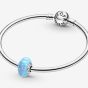 PANDORA Silver Opalescent Ocean Blue Charm 791691C01