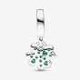 PANDORA Silver Green Crystal Four Leaf Clover Charm 792751C01
