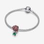 PANDORA Silver Sparkling Rose In Bloom Charm 793201C02
