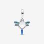 PANDORA Silver Blue Dragonfly Double Dangle Charm 793745C01