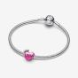 PANDORA Silver Pink 2025 Graduation Heart Charm 793788C01