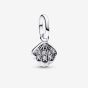 PANDORA Silver Cubic Zirconia Shell Dangle Charm 793855C01