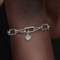 PANDORA Silver Cubic Zirconia Shell Dangle Charm 793855C01