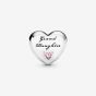 PANDORA Silver Pink Cubic Zirconia Granddaughter Heart Charm 796261PCZ