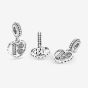PANDORA Silver 18th Celebration Dangle Charm 797262CZ