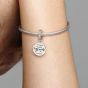 PANDORA Silver Friends Are Family Dangle Charm 798124EN16