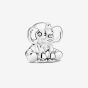 PANDORA Silver Ellie Elephant Charm 799088C00