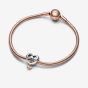 PANDORA Silver 14ct Rose Gold Plated Love You Sister Charm 782244C00