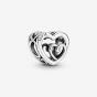 PANDORA Silver Entwined Infinite Hearts Charm 790800C00
