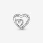 PANDORA Silver Entwined Infinite Hearts Charm 790800C00