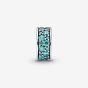 PANDORA Silver Teal Pave Clip Charm 791817MCZ