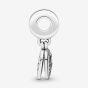 PANDORA Silver Moon Blue Sky Dangle Charm 791993CZ