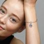 PANDORA Silver Moon Blue Sky Dangle Charm 791993CZ
