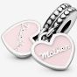 PANDORA Silver Mother & Daughter Hearts Dangle Charm 792072EN40