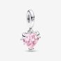 PANDORA Silver Pink Heart Family Tree Charm 792654C01