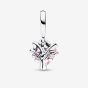 PANDORA Silver Pink Heart Family Tree Charm 792654C01