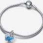 PANDORA Silver Blue Murano Glass Butterfly Charm 792698C01