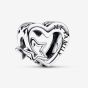 PANDORA Silver Openwork Family Star Heart Charm 792829C00