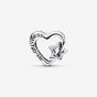PANDORA Silver Openwork Family Star Heart Charm 792829C00