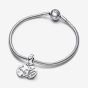 PANDORA Silver Family Love Double Dangle Charm 792987C01