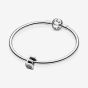 PANDORA Silver Letter E Alphabet Charm 797459
