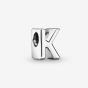 PANDORA Silver Letter K Alphabet Charm 797465