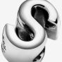 PANDORA Silver Letter S Alphabet Charm 797473