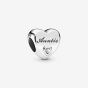 PANDORA Silver Cubic Zirconia Auntie Heart Charm 798261CZ