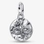 PANDORA Sterling Silver Cubic Zirconia Infinity Snake Medallion Dangle Charm 793976C01