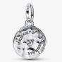 PANDORA Sterling Silver Cubic Zirconia Infinity Snake Medallion Dangle Charm 793976C01