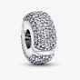 PANDORA Sterling Silver Cubic Zirconia Pave Clip Charm 794032C01