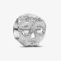 PANDORA Sterling Silver Textured Skull Charm 794040C00