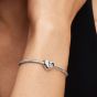 PANDORA Sterling Silver Cubic Zirconia April Birthstone Heart Charm 794161C04