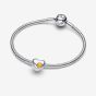 PANDORA Sterling Silver Yellow Cubic Zirconia November Birthstone Heart Charm 794161C11