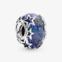 PANDORA Sterling Silver Blue Galaxy & Star Murano Glass Charm 790015C00