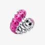 PANDORA Sterling Silver Pink Caterpillar Charm 790762C01