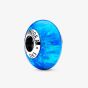 PANDORA Sterling Silver Deep Blue Opalescent Ocean Charm 791691C02