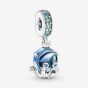 PANDORA Sterling Silver Murano Glass Cute Octopus Dangle Charm 791694C01