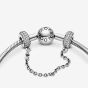 PANDORA Sterling Silver Pave Cubic Zirconia Safety Chain Charm 791736CZ-05