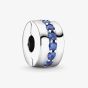 PANDORA Sterling Silver Blue Cubic Zirconia Clip Charm 791972C01