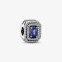 PANDORA Blue Sparkling Levelled Rectangle Charm 792385C01