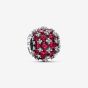 PANDORA Sparkling Pave Round Pink Charm 792630C03