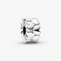 PANDORA Sterling Silver Heart Pattern Clip Charm 792828C00